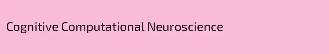 Cognitive Computational Neuroscience
